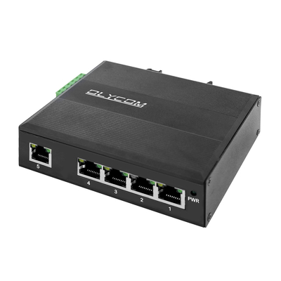Gigabit 5 Port Industrial POE Ethernet Switch Hub Unterstützung von POE bei/nach