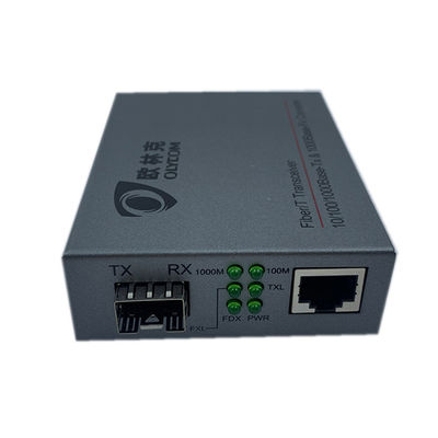 Normaler Tischplattenfaser-Optik-Ethernet-Medien-Konverter 10/100/1000Mbps
