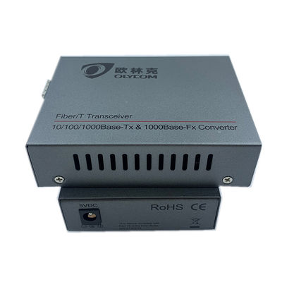 Normaler Tischplattenfaser-Optik-Ethernet-Medien-Konverter 10/100/1000Mbps