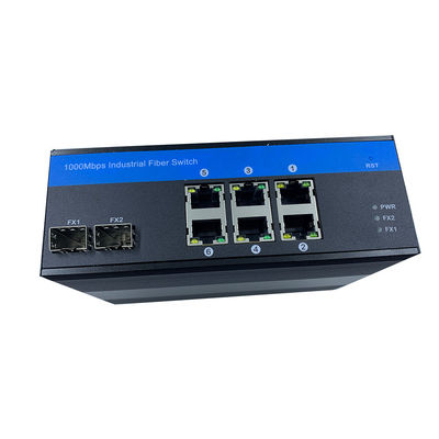 Zwei SFP Hafen verhärteter Netz-Schalter, Port-Gigabit Ethernet-Schalter FCC-Bescheinigungs-6