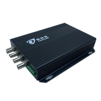 Schwarze Audio- Video-Digital optische industrielle Überwachung Umsetzers 4ch 115Kbps CVI TVI