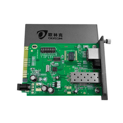 Graues POE-Faser-Optik-Ethernet-Medien-Konverter LC-Faser SFP-Megabit 10/100M
