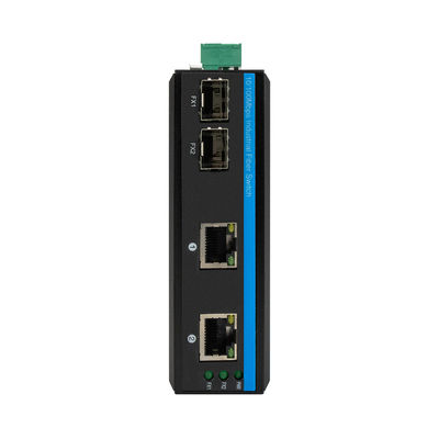 CER 10/100Mbps industrieller Netz-Schalter-Ethernet-Anschluss 2 SFP-Hafen und 2