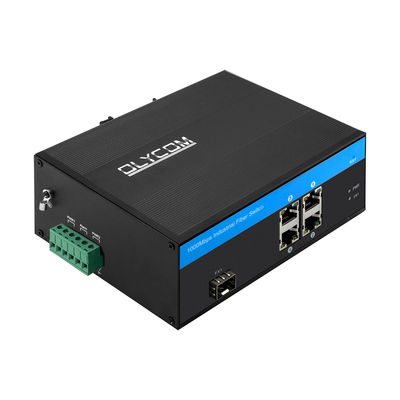 Hafen-industrieller Gigabit Ethernet-Schalter des Netz-4, Lärm-Schienen-Gigabit-Schalter einer SFP-Schlitz