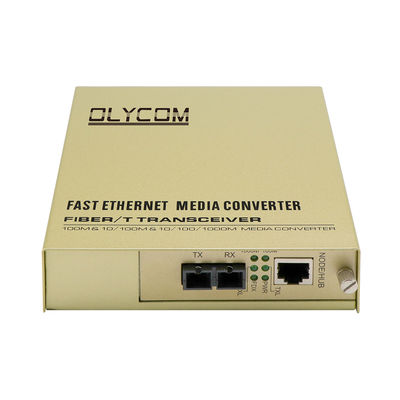 MDIX CCTV-Medien-Konverter mit 2 Ethernet-Anschlüssen SMF 100km maximal