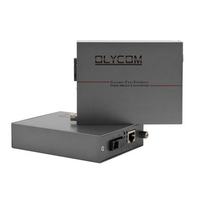 Selbstabfragungsgigabit-Faser-Optik-Ethernet-Medien-Konverter 10/100/1000Mbps