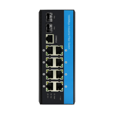 Industrielles gehandhabtes Ethernet-Gigabit SFP schalten LC-Verbindungsstück 8 Port-10/100/1000base-T