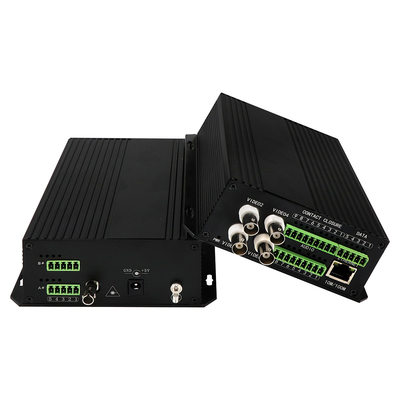 4ch Handels balancierte Audio-Ethernet-Videomedien-Konverter DC5V St.-Faser