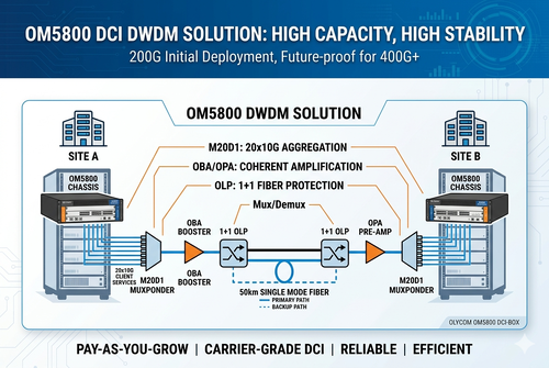 Aktueller Firmenfall über Short Distance 200G to 400G Scalable DWDM DCI Solution
