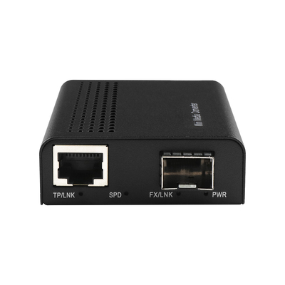 Qualität  1G 10G Unmanaged Copper SFP+ Fiber Ethernet Media Converter DC12V With DIP Fabrik