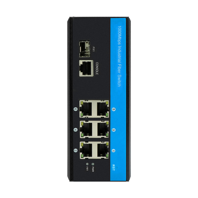 Verwalteter Gigabit-Ethernet-Switch 2.5G Fiber Din Rail DC12V Unterstützung von CLI SNMP ERPS