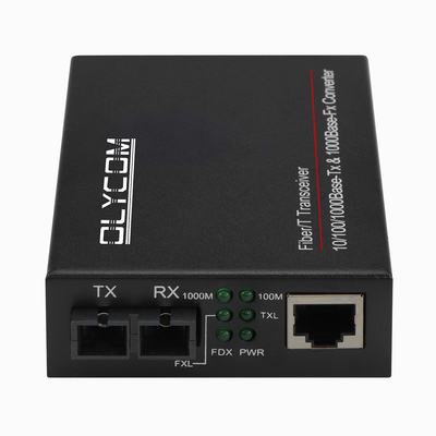 Mini-Gigabit-Medienwandler LFPT Unmanaged 20KM Dual Fiber DC5V Rack montierbar