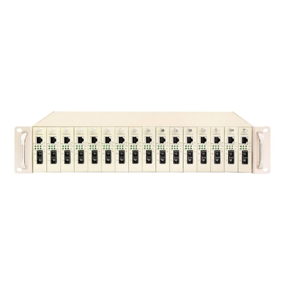 16 Spielautomaten-Medienumrichter-Rack-Chassis 19 Zoll 2U Dual Power 48V/220V