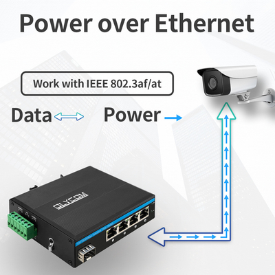 Sfp-Netz-Gigabit POE schaltet Energie über Ethernet 4+1 Häfen