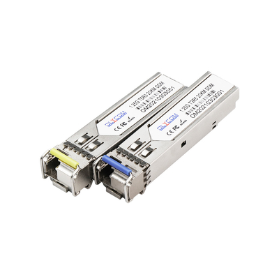 1.25G Einzelmodus SFP Modul LC Port 20KM 1310/1550nm WDM DDM Unterstützung OEM