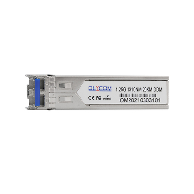 1.25G SFP Transceiver 20KM Einmodus 1000Base-LX 1310nm Dual LC Connector mit DDM