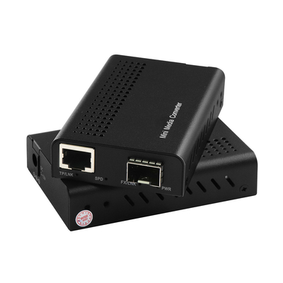 1G 10G Unmanaged Copper SFP+ Glasfaser-Ethernet-Medienkonverter DC12V mit DIP