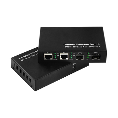 Kommerzieller Ethernet-Glasfaser-Switch 4 Port SFP Unmanaged Gigabit