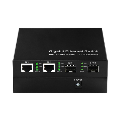 Kommerzieller Ethernet-Glasfaser-Switch 4 Port SFP Unmanaged Gigabit