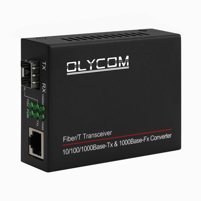 1G SFP-Medienwandler Gigabit-Optische Ethernet-Fasern nicht verwaltet Mini-Size Schwarz DC5V CE