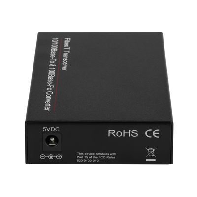 1G SFP-Medienwandler Gigabit-Optische Ethernet-Fasern nicht verwaltet Mini-Size Schwarz DC5V CE