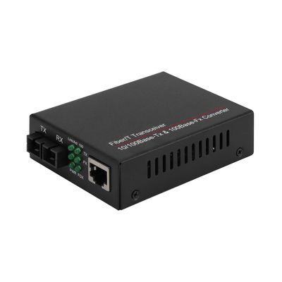 Gigabit-Fiberoptik-Medienkonverter 20KM Single Mode Duplex SC-Anschluss nicht verwaltet