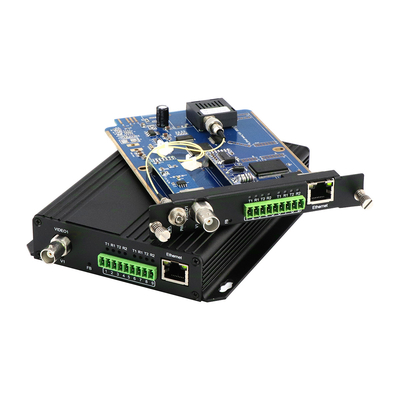 Video Bidi RS485 RS422 Daten Ethernet Glasfaserkonverter FC 40KM Unterstützung OEM