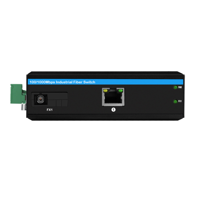 Industrial Gigabit Ethernet POE Medienkonverter DC48V 30W Budget Rugged Case