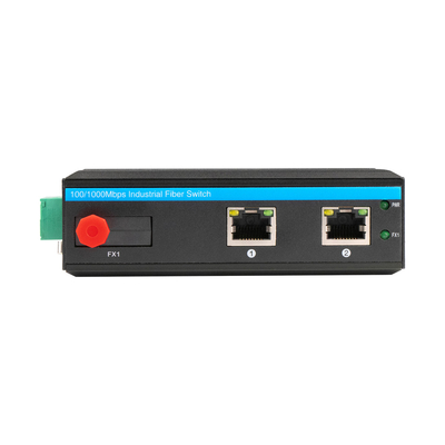 Verhärteter Gigabit-Unmanaged-Medien-Konverter mit FC-Faser-Einzelkern 12V 24V-Mini-Gehäuse