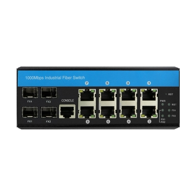 2.5G Lite Layer 3 Ring Managed Ethernet Switch 12 Port ERPS RSTP Din Rail montiert