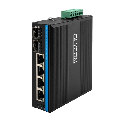 Unmanaged schroffer Portschalter-industrielles volles Gigabit des Ethernet-24V 6 basiert