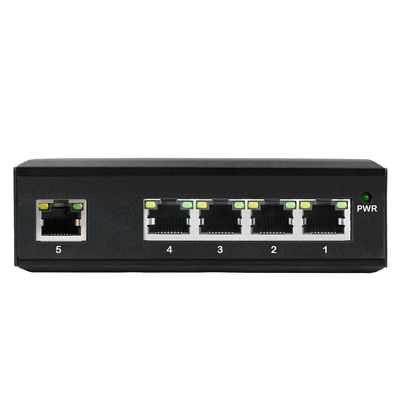 Industrieller 5-Port Ethernet Switch E-Mark zertifiziert Unmanaged 12V/24V Eingang Lüfterlos