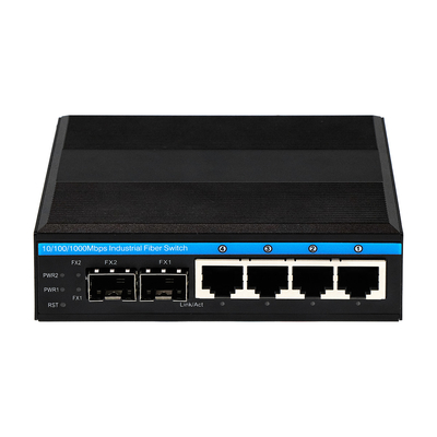 6 Anschlüsse Gigabit-Managed Verhärteter Netzwerkschalter Kompaktgröße Doppelleistung DC12V