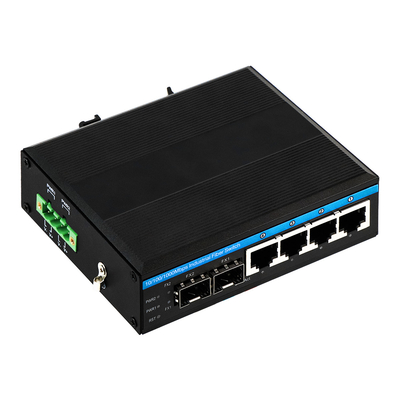6 Anschlüsse Gigabit-Managed Verhärteter Netzwerkschalter Kompaktgröße Doppelleistung DC12V