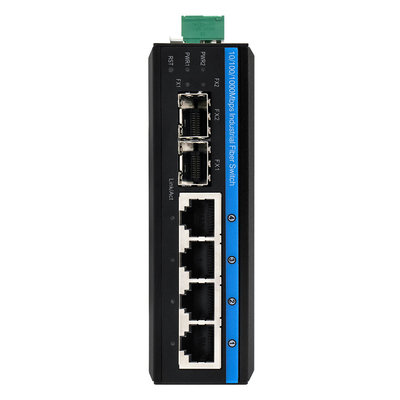 4 Port POE Managed Network Switch ERPS Ring 120 Watt Budget Gigabit basiert auf DC48V Din Rail