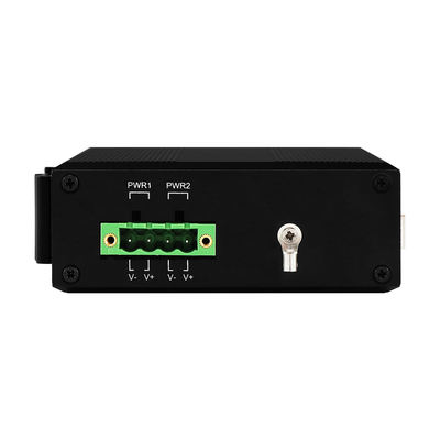 4 Port POE Managed Network Switch ERPS Ring 120 Watt Budget Gigabit basiert auf DC48V Din Rail