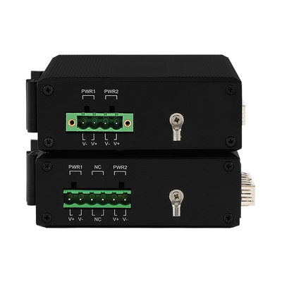 4 Port POE Managed Network Switch ERPS Ring 120 Watt Budget Gigabit basiert auf DC48V Din Rail