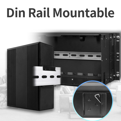 IM-WS080GE 8 Port E-Mark Ethernet Switch Gigabit Unmanaged Din Montiert 24V Eingang