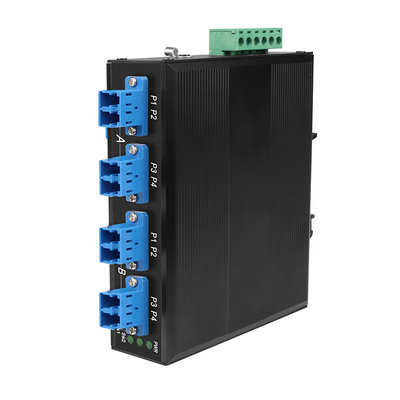 4 Anschlüsse OBP Optical Bypass Protection Automatisches Schaltsystem DC12V Einzelmodus LC-Anschluss