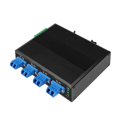 Multimode 8 Port LC Port Fiber Bypass Switch für den optischen Schutz DIN35 montiert