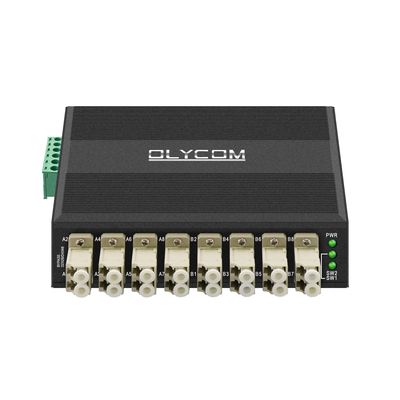 Multimode Glasfaser-Bypass-Modul 8 Port LC-Anschluss DIN Montiert 12V 24V CE