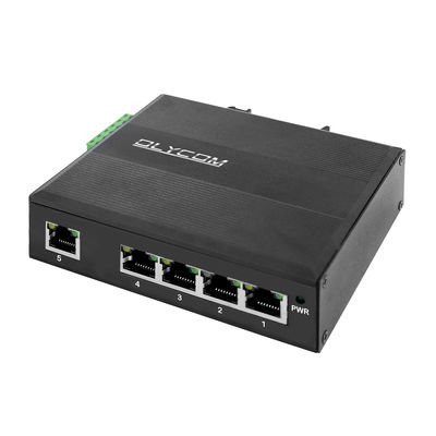 5 Anschlüsse RJ45 Gigabit Unmanaged Industrial Ethernet Switch mit IP40 E-Mark und Din-Rail Montage