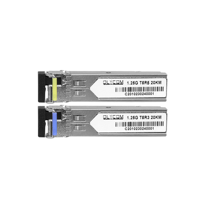 1.25G SFP-Modul Einzelmodus 1310nm/1550nm 20km Simplex-optischer Empfänger