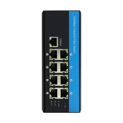 8 Port Managed DC48v Industrial Ethernet Switch Din Rail Gigabit-Netzwerk-Schalter