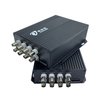 Glasfaser-Hd-Videokonverter 8ch Port 1080p AHD CVI TVI 20km Bnc Extender