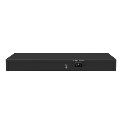 16 Port Gigabit Managed PoE Switch 1U Rack 300W mit 2 SFP/RJ45 Uplink