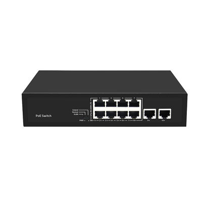 8 Port PoE Switch 10/100M Fast Ethernet VLAN 250 Meter PoE Abstand Wechselstrom Eingang nicht verwaltet