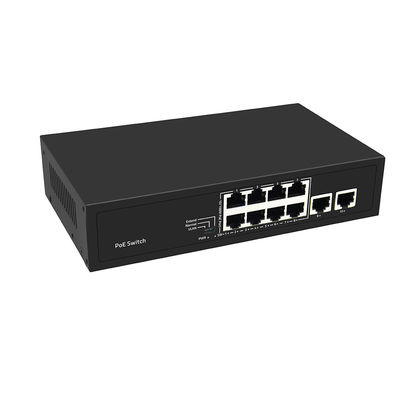 8 Port PoE Switch 10/100M Fast Ethernet VLAN 250 Meter PoE Abstand Wechselstrom Eingang nicht verwaltet