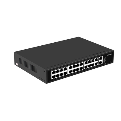 24 Port CCTV Poe Schalter nicht verwaltet 100M Fast Ethernet Rack Typ 300W Budget AC Eingang