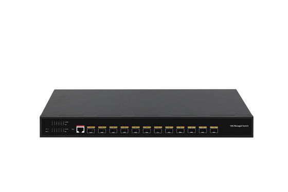 Desktop 12 Port 10G L3 Managed Switch 12* SFP+ Ports Glasfaserschalter